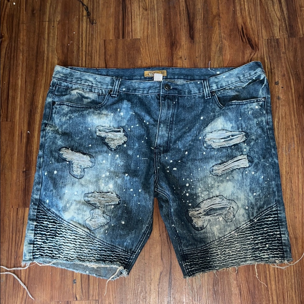 Distressed Denim Shorts for Men